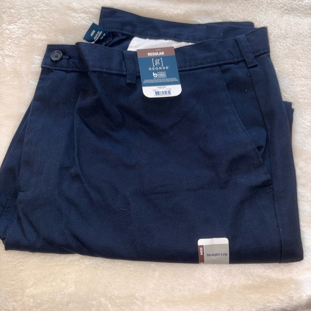 George Dark Blue Regular Fit Pants